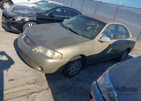 2002 Nissan Sentra Gxe из США, поврежденный, VIN 3N1CB51D42L614838